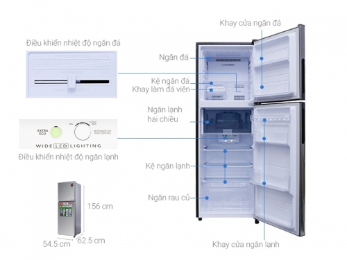 Tủ lạnh Sharp SJ-X251E-SL 241 Lít Inverter (Bạc, thép không rỉ)