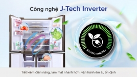 Tủ lạnh Sharp Inverter 525L 4 cửa SJ-FX600V-SL